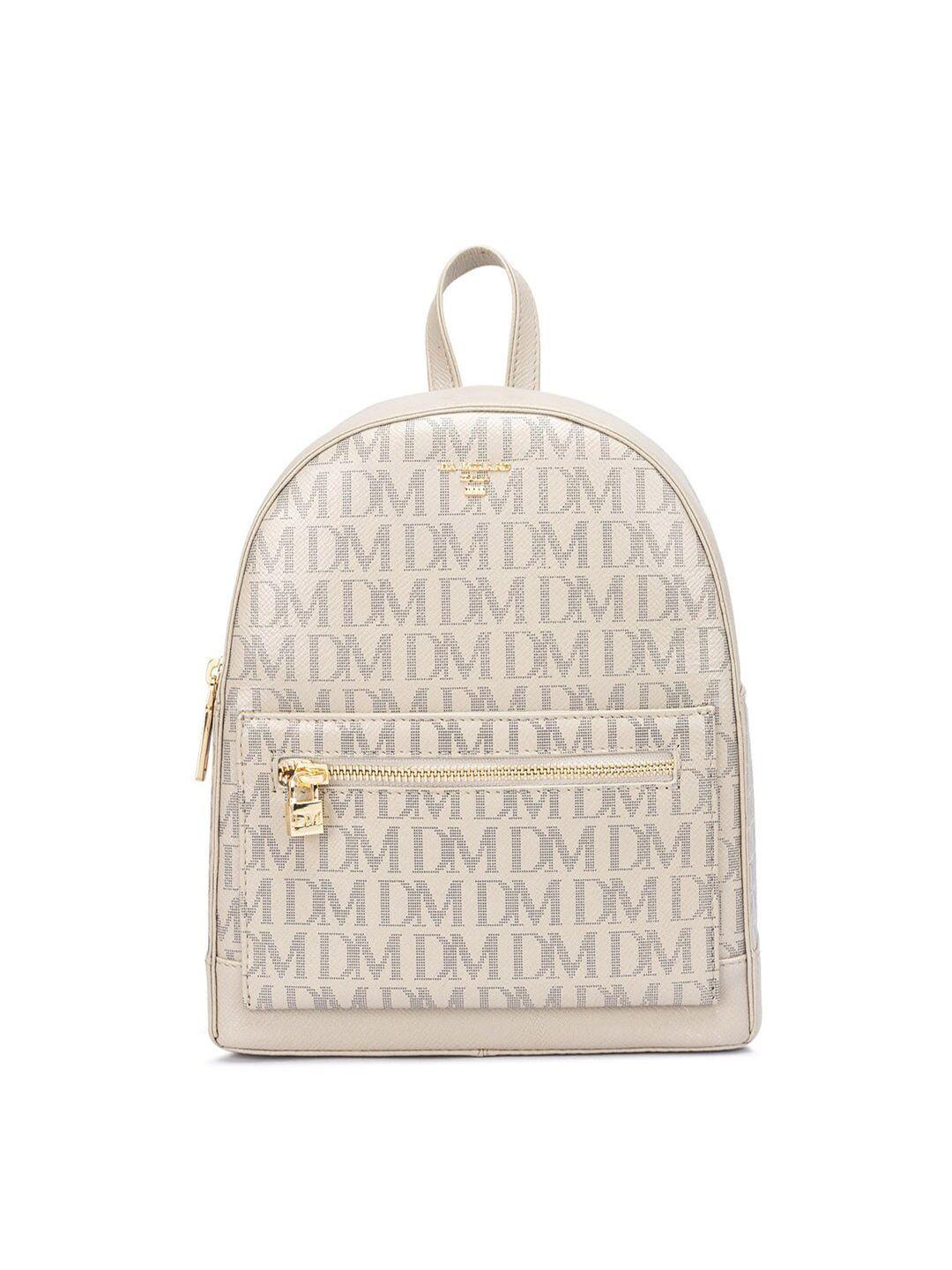 da milano women typography leather backpack