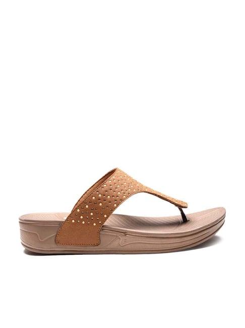 da naturo women's bronze t-strap wedges