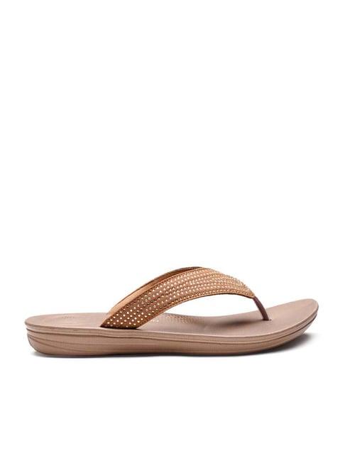 da naturo women's bronze thong sandals