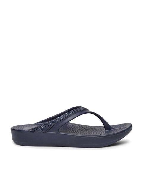 da naturo women's elke navy thong wedges