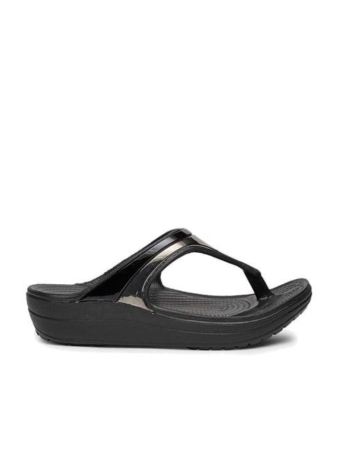 da naturo women's erika black thong wedges