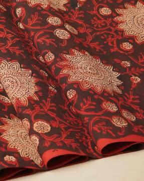 dabu handblock print cotton blouse fabric