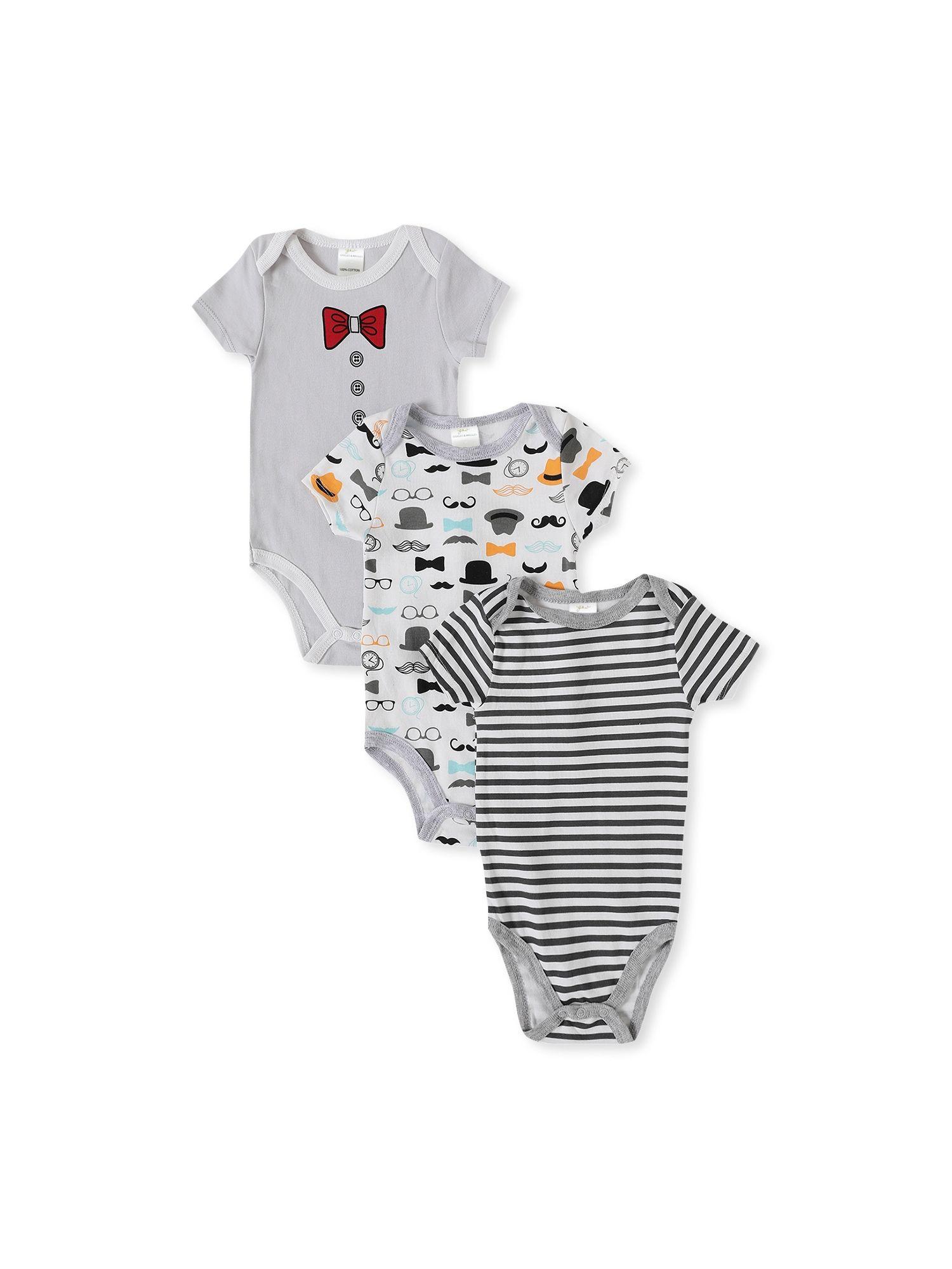 dad favourite multicolor onesies (pack of 3)