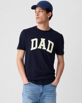 dad graphic printed knitted t-shirt