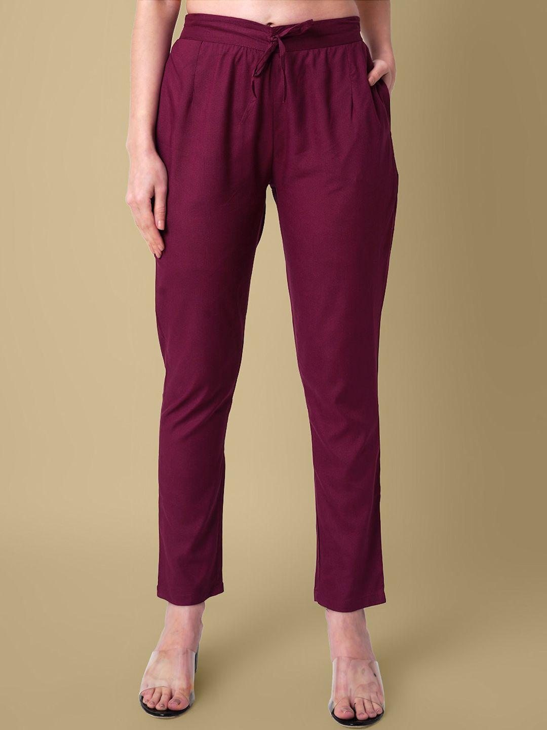 daevish women comfort straight fit trousers