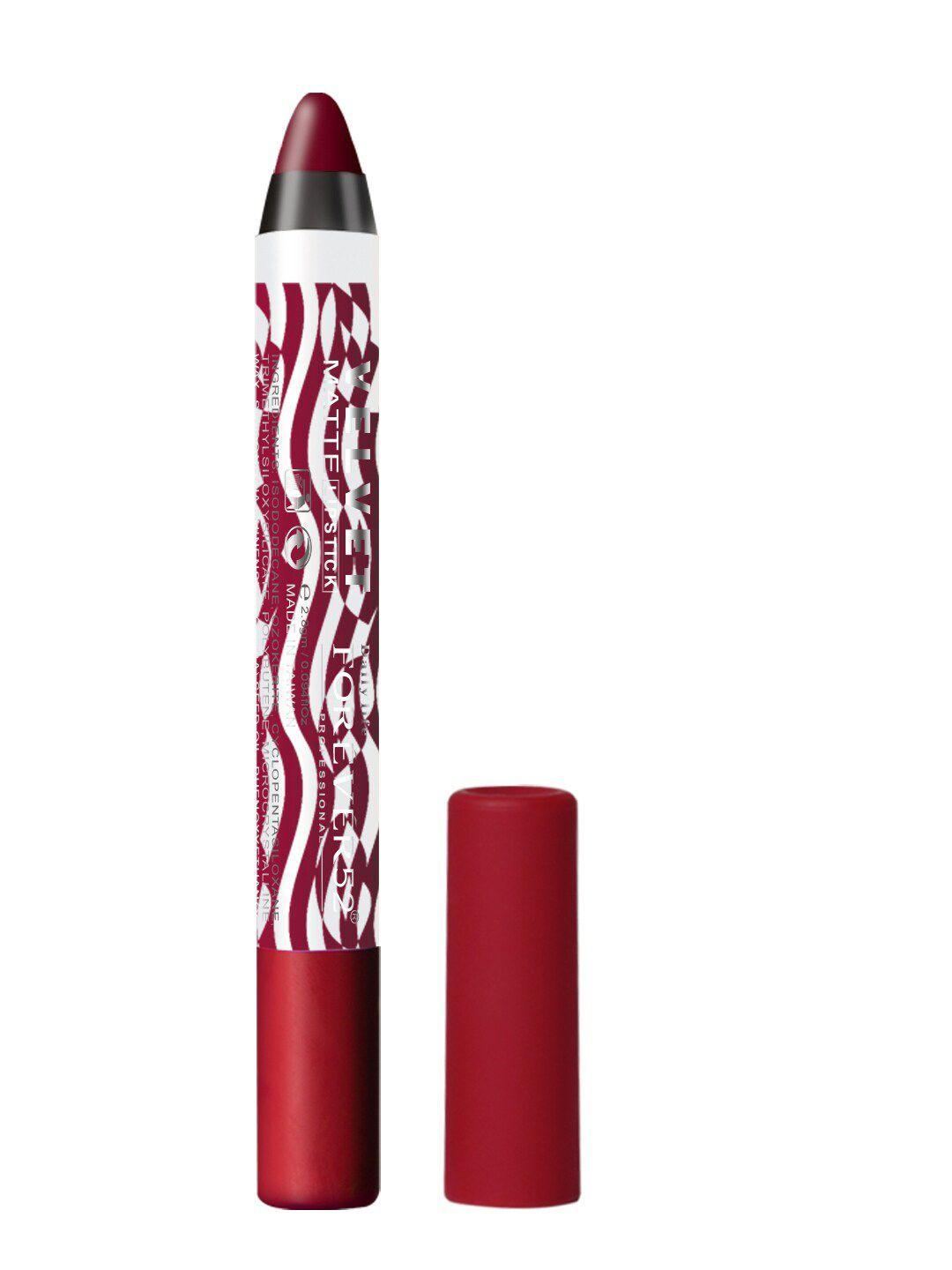 daily life forever52 velvet matte long-lasting crayon lipstick 2.8g - scarlet red ft011