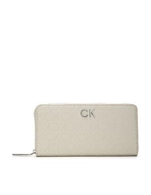 daily monogram zip around wallet