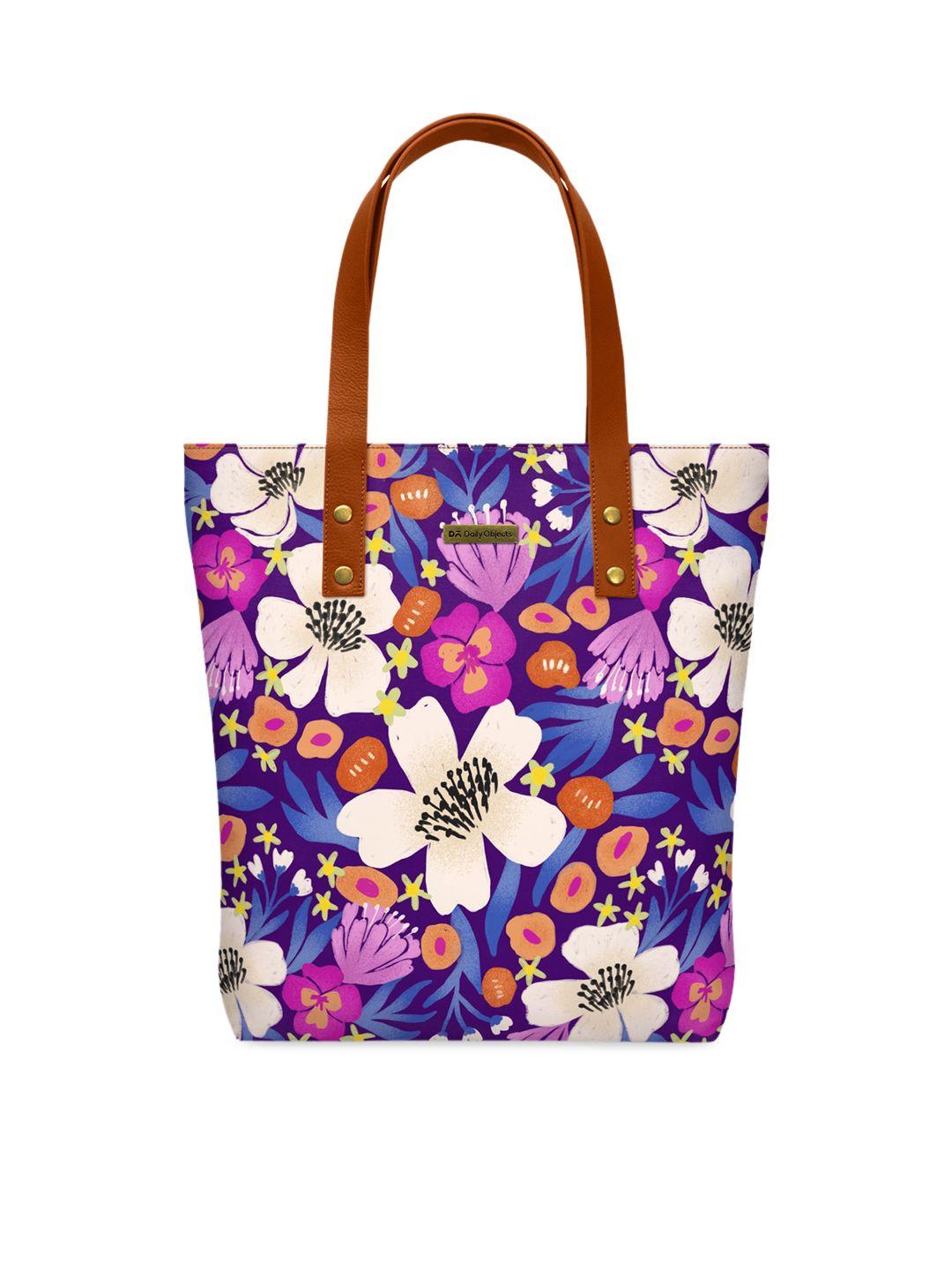 dailyobjects multicoloured floral printed tote bag