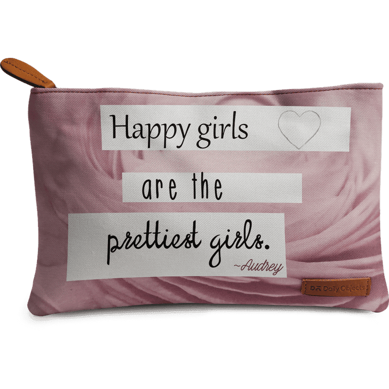 dailyobjects happy pretty girls carry-all pouch medium