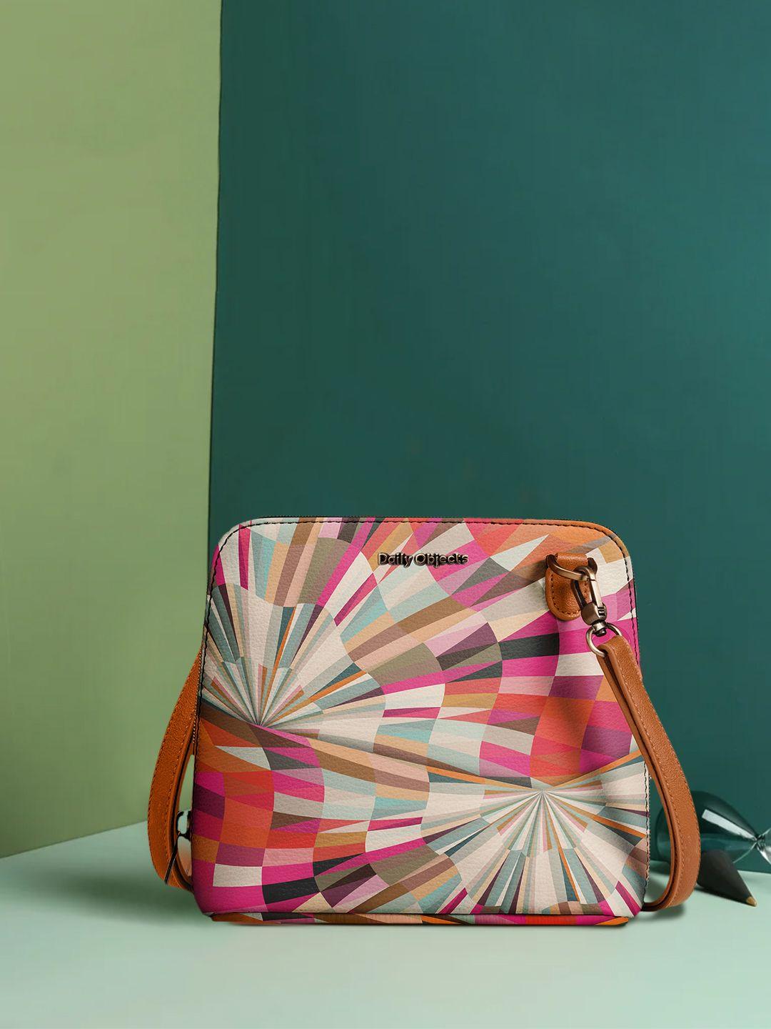 dailyobjects multicoloured printed sling bag