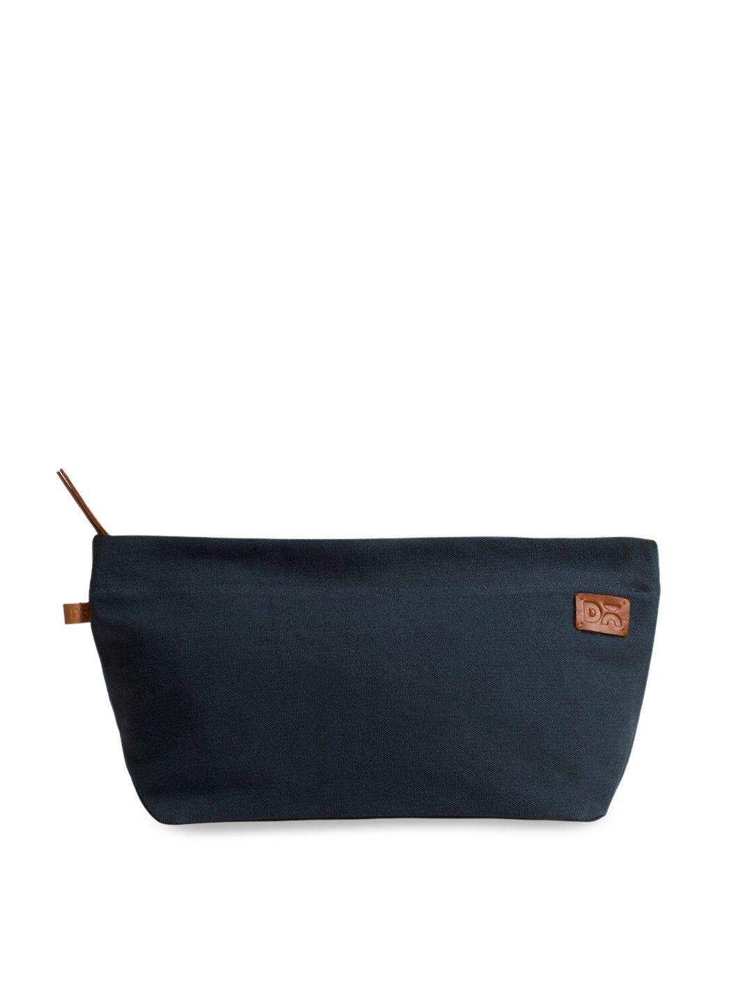 dailyobjects navy blue solid jumbo travel pouch