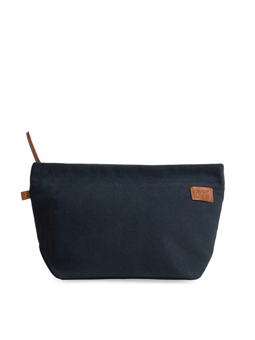 dailyobjects navy blue solid travel pouch