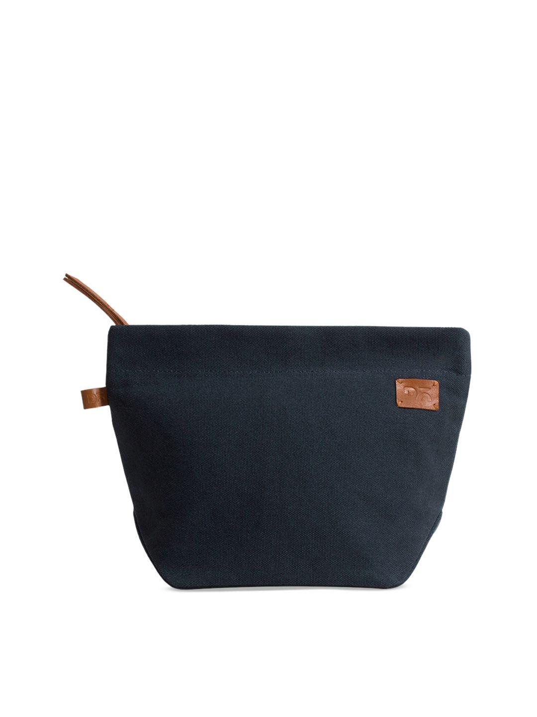 dailyobjects navy blue solid travel pouch