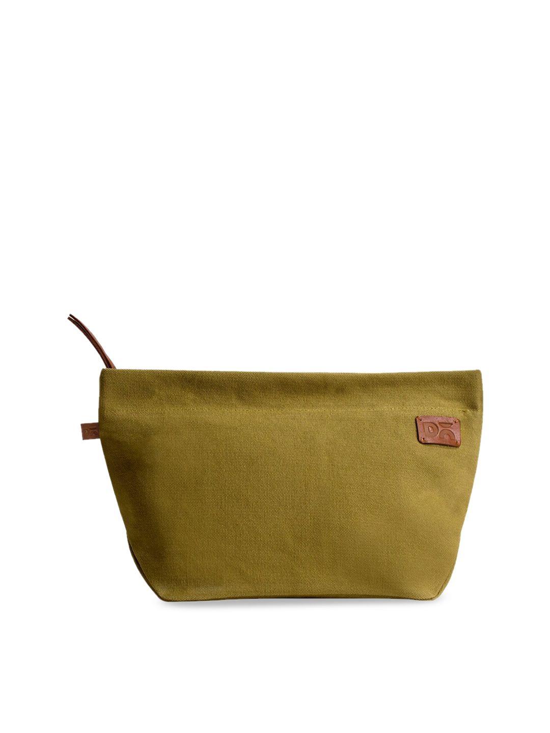 dailyobjects olive green solid regular organiser pouch