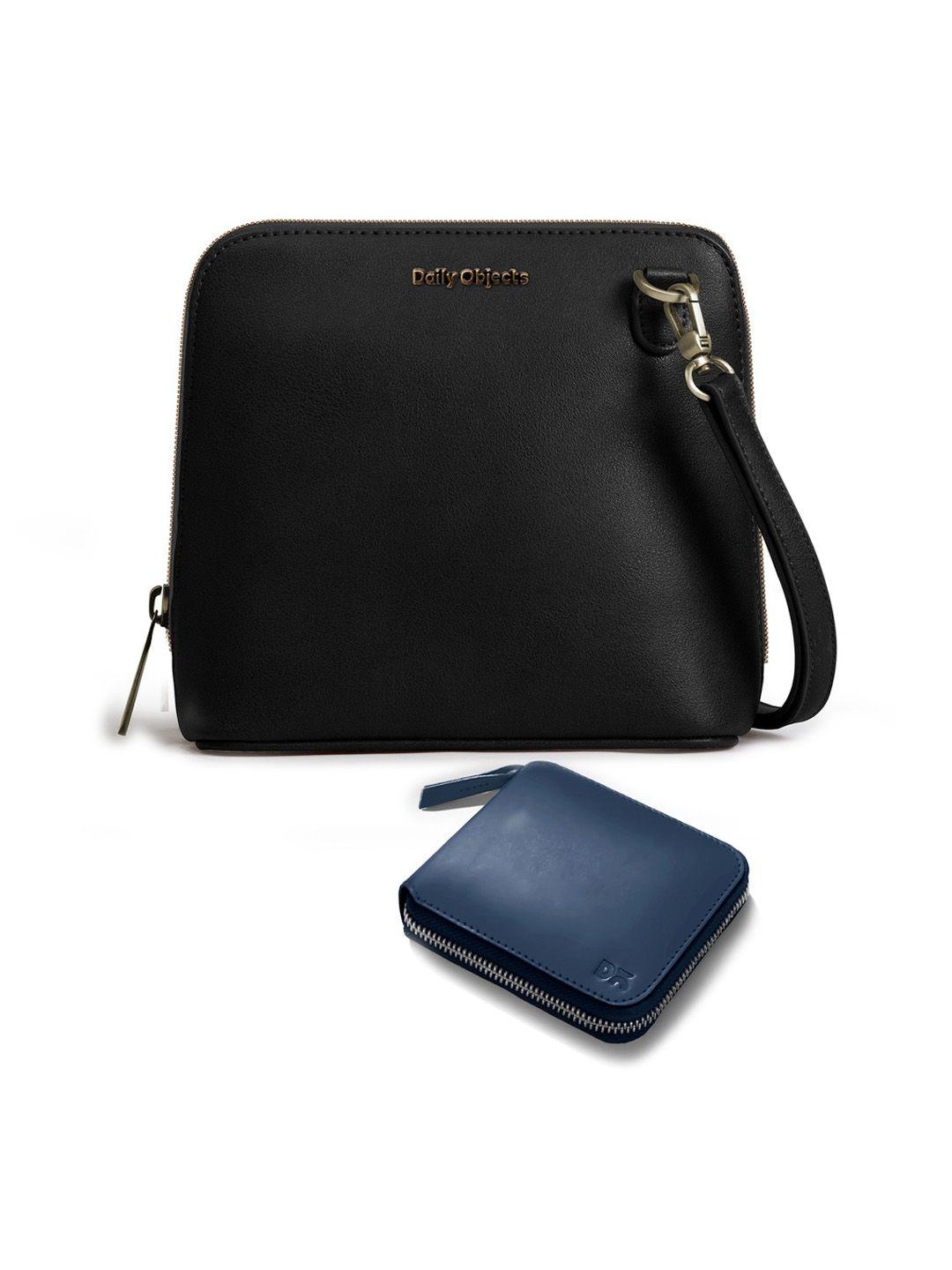 dailyobjects structured sling bag & zip wallet