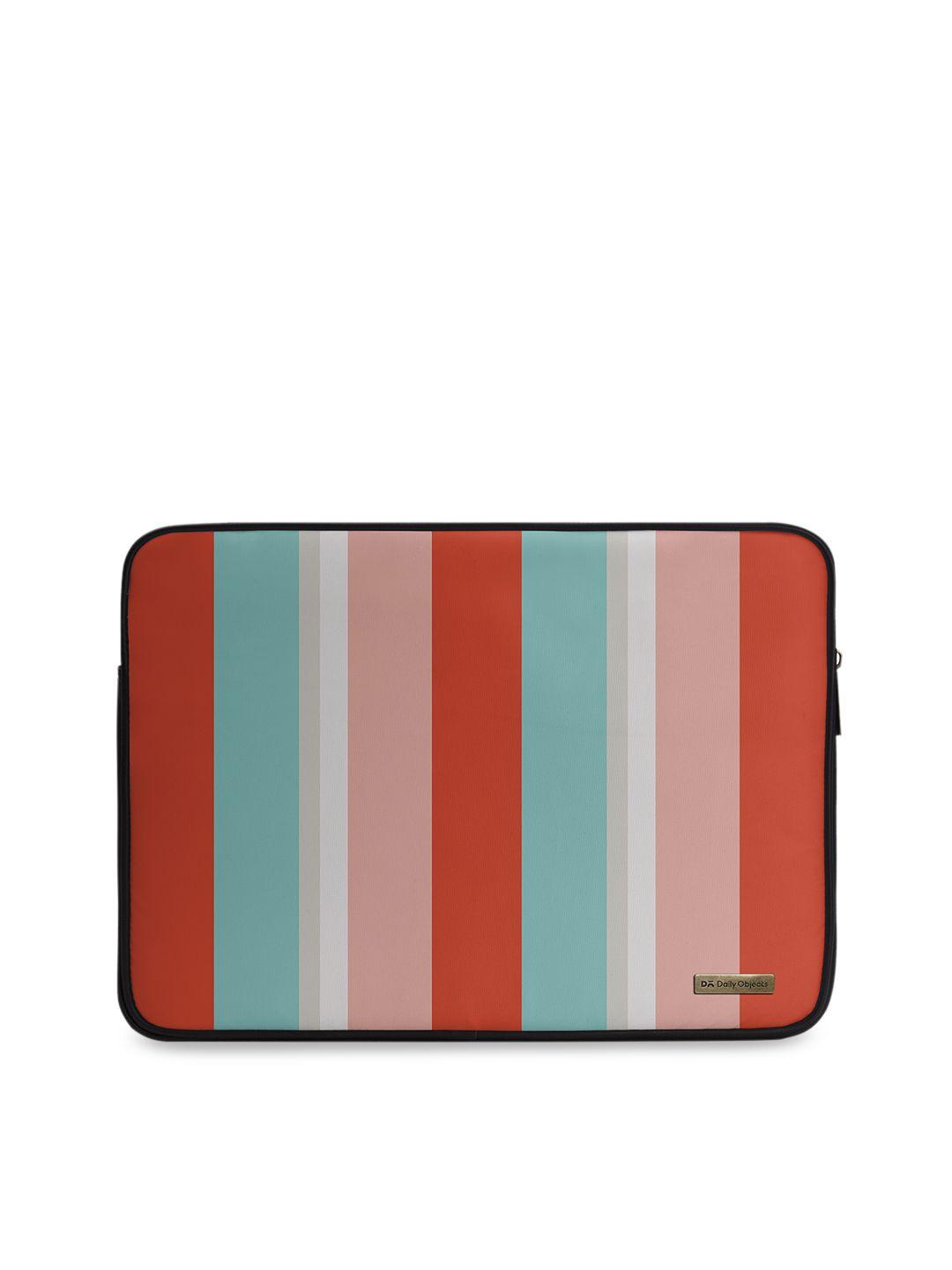 dailyobjects unisex multicoloured striped laptop sleeve