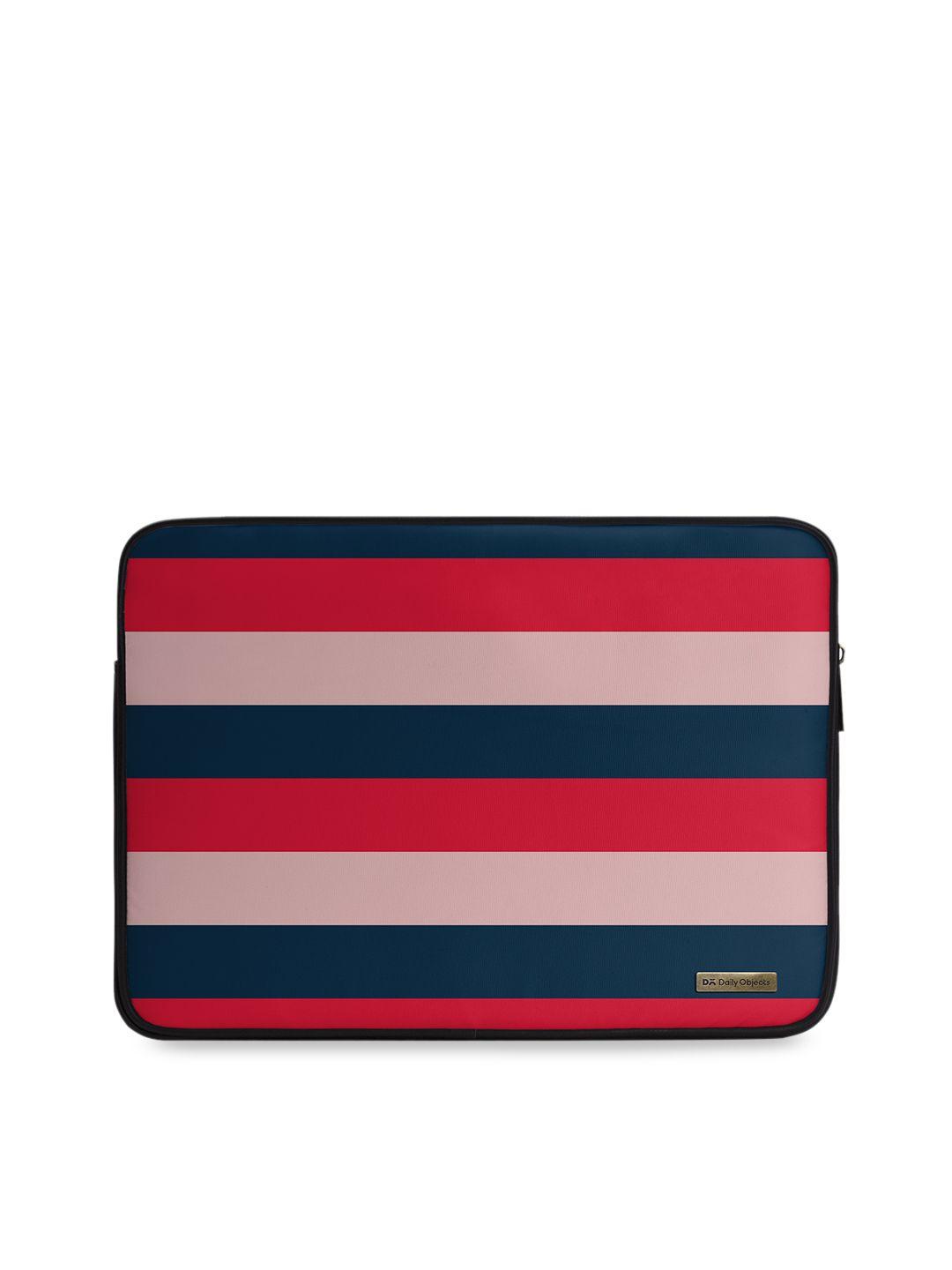 dailyobjects unisex red & blue printed laptop sleeve