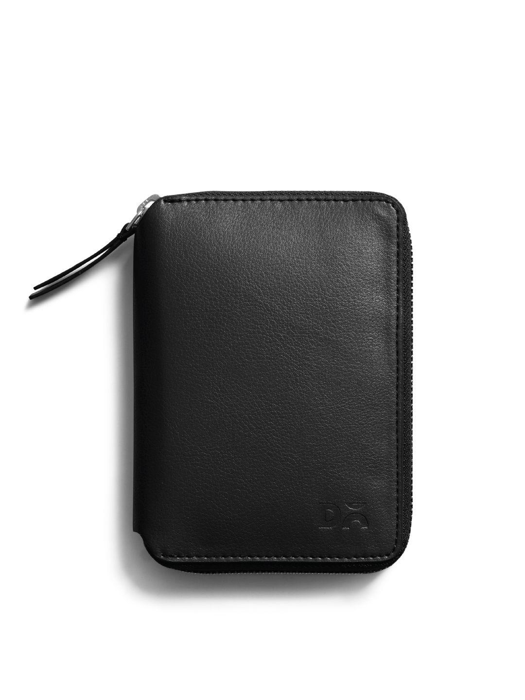 dailyobjects unisex zip detail leather passport holder wallet