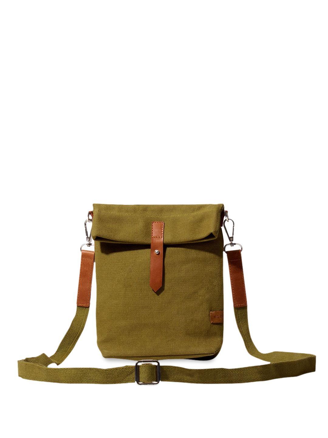 dailyobjects women green shopper sling bag