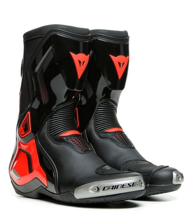 dainese men's sports torque 3 out black fluo & red biker boots