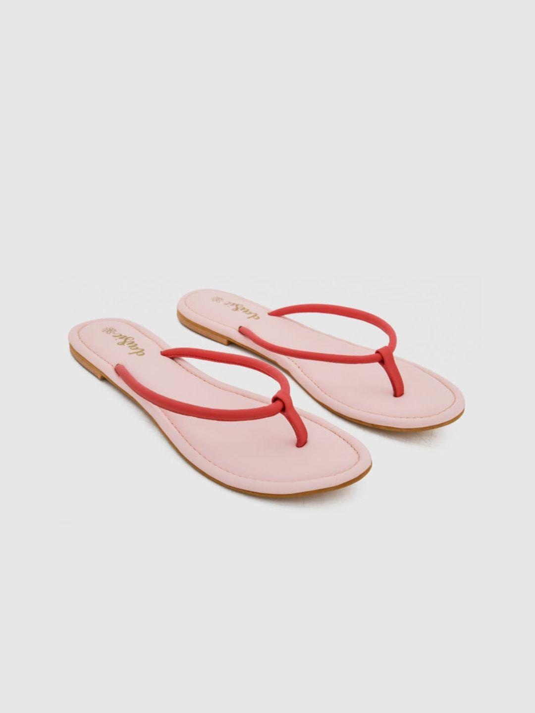 daisie women pink open toe flats