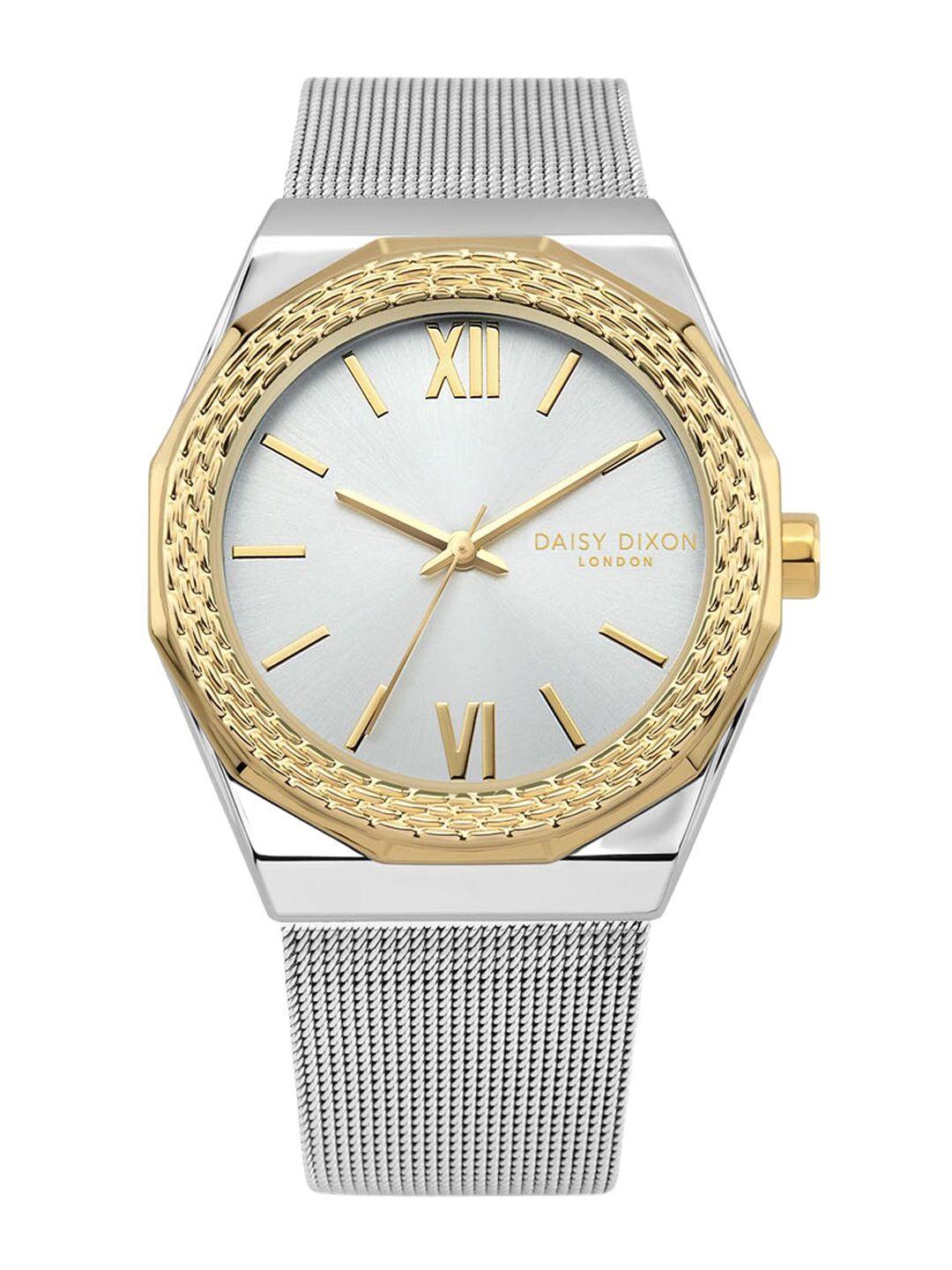 daisy dixon women stainless steel bracelet style straps analogue watch