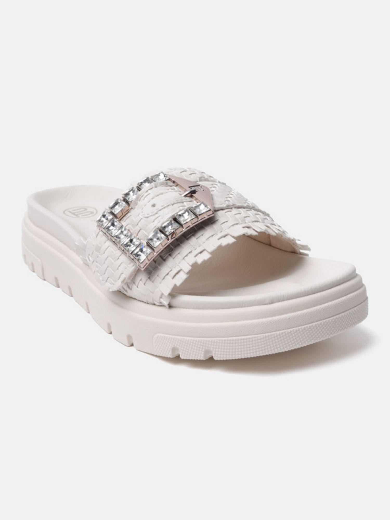 dalia evo off white womens sandals