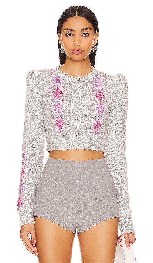 dalila argyle cardigan