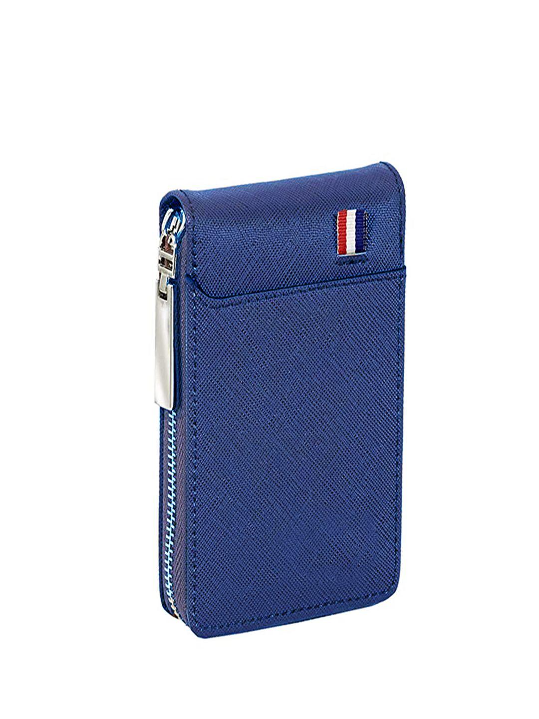 daluci men textured rfid water resistance zip around wallet