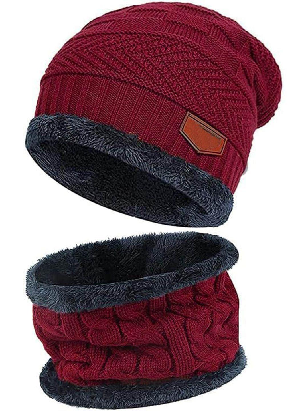 daluci self design woollen beanie