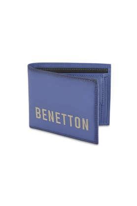 damek leather casual global coin wallet - blue