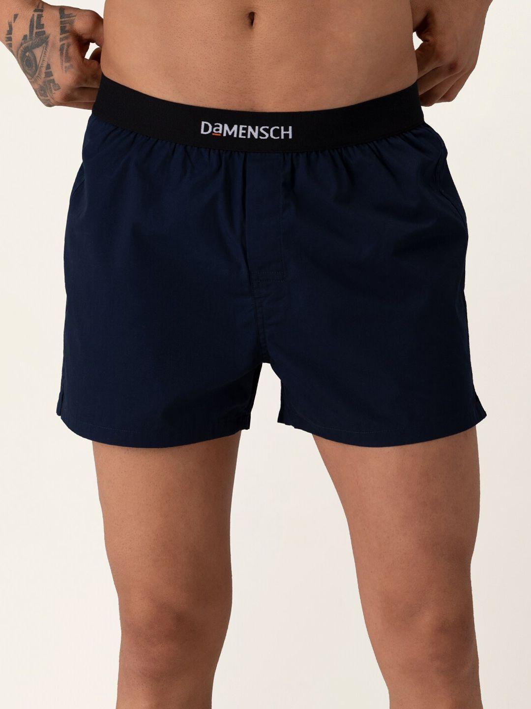 damensch men solid ultra-light cotton regular fit inner boxer dam-sld-sbx-clb