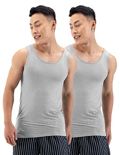 damensch men's innerwear- crisp grey, crisp grey- large