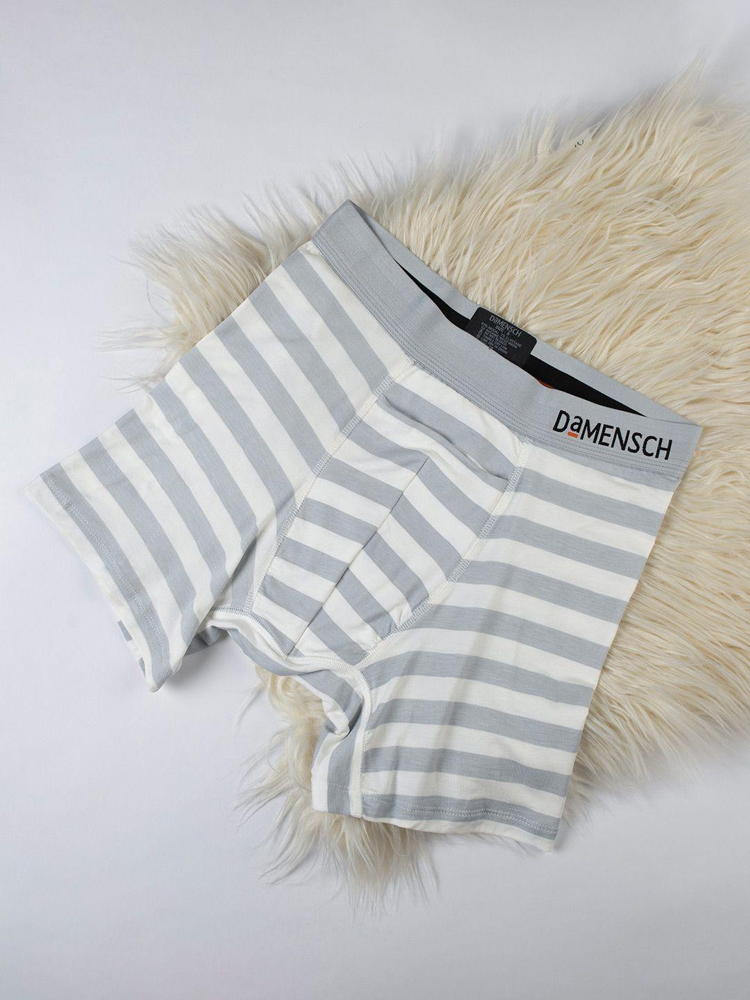 damensch men anti bacterial striped deo-soft deodorizing trunks