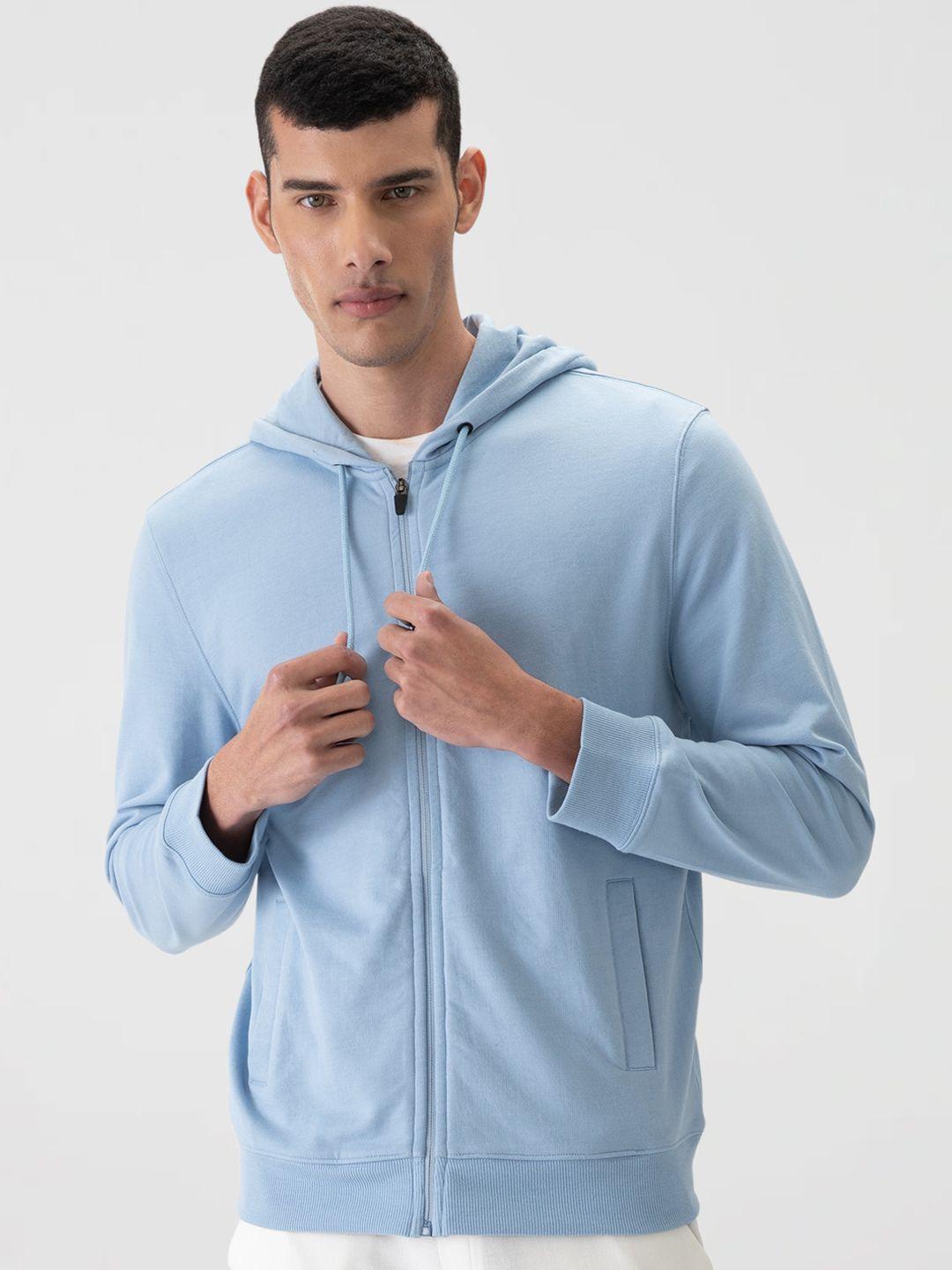 damensch men better basics regular fit zipped hoodie