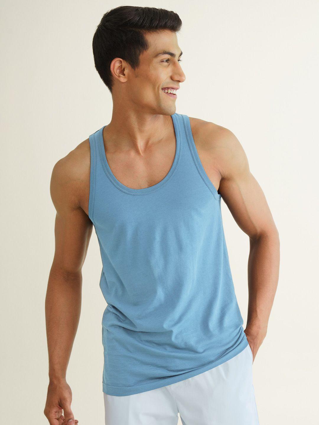 damensch men neo-cotton ribbed round neck innerwear vest