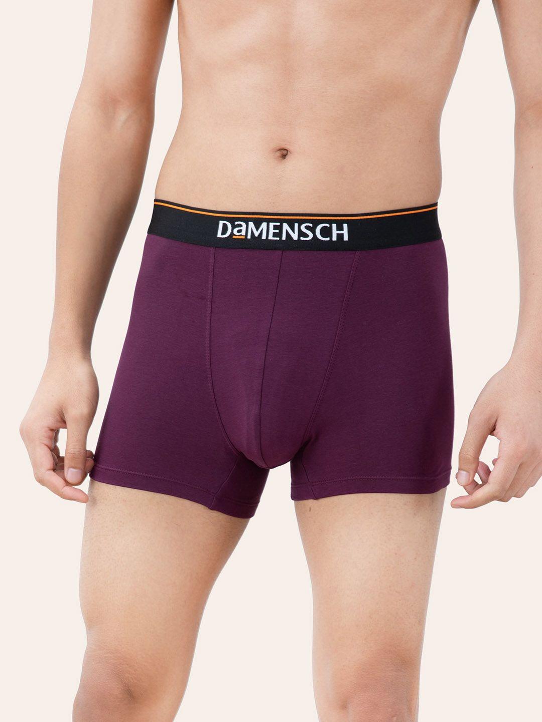 damensch men purple solid trunk dam-cts-t-vov