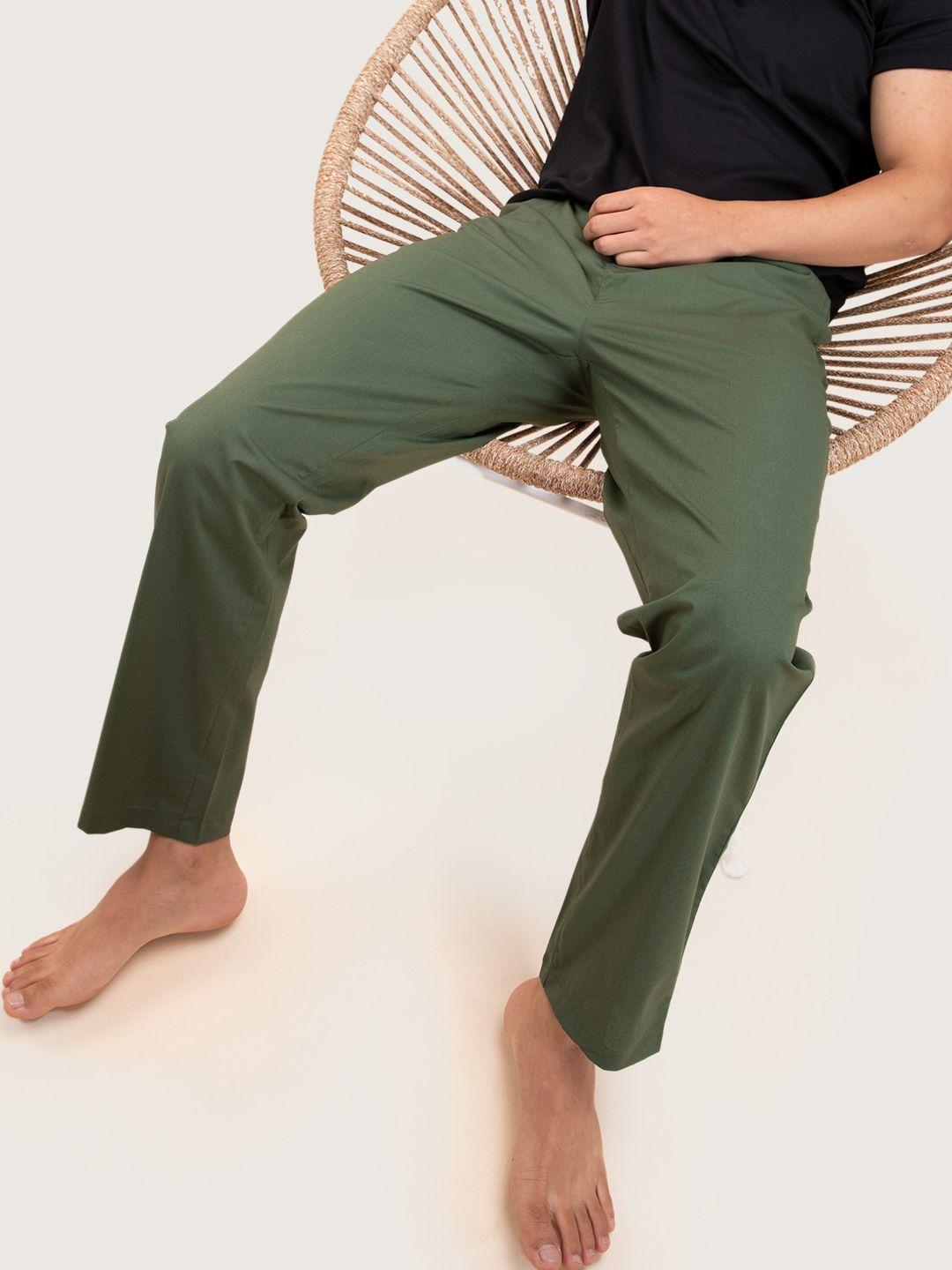 damensch men stretchable cotton tapered fit lounge pants