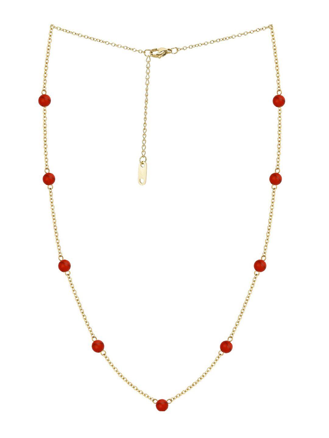 daniel klein artificial beads minimal necklace