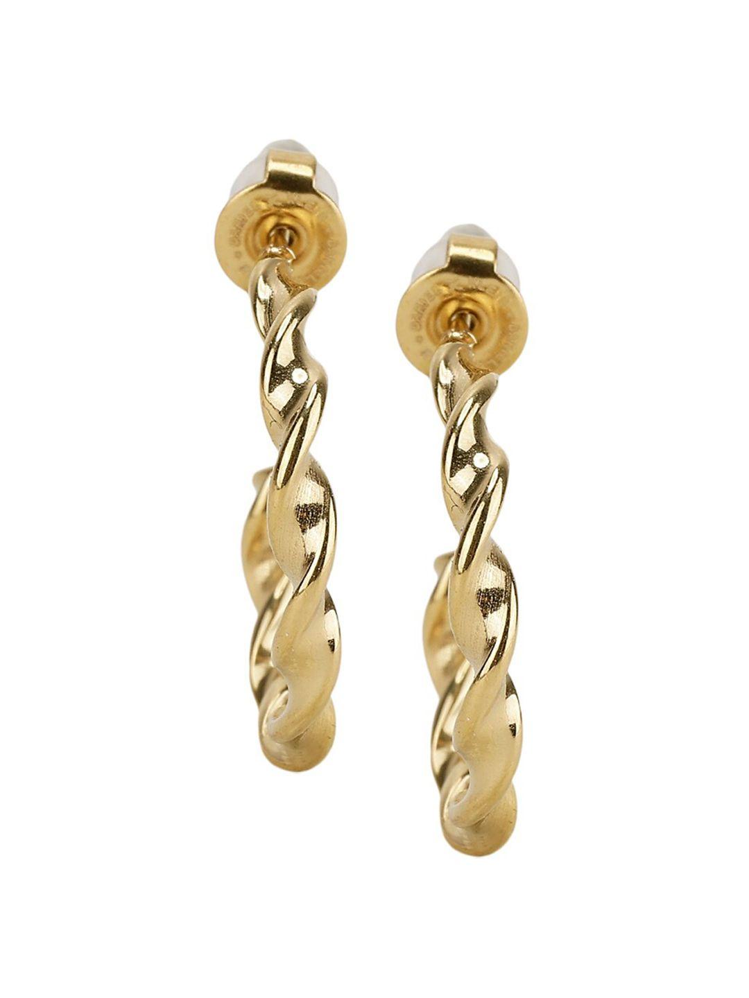 daniel klein contemporary half hoop earrings