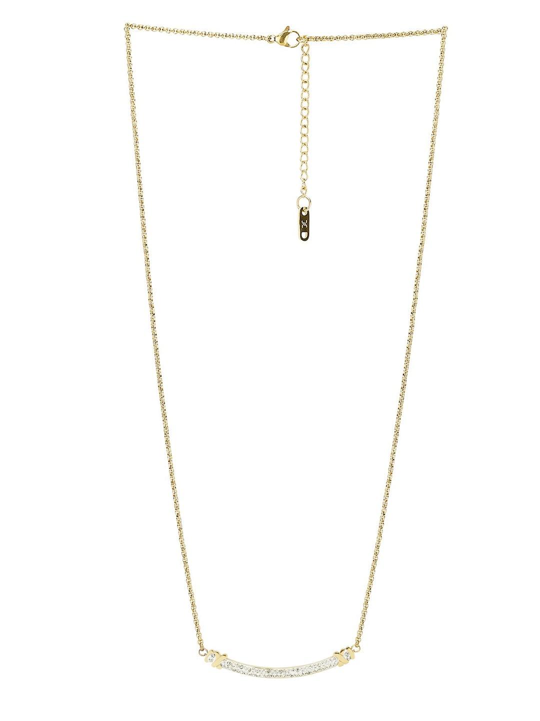 daniel klein gold-plated necklace