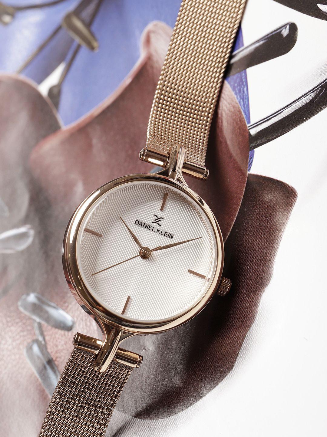 daniel klein premium women off-white analogue watch dk11914-5