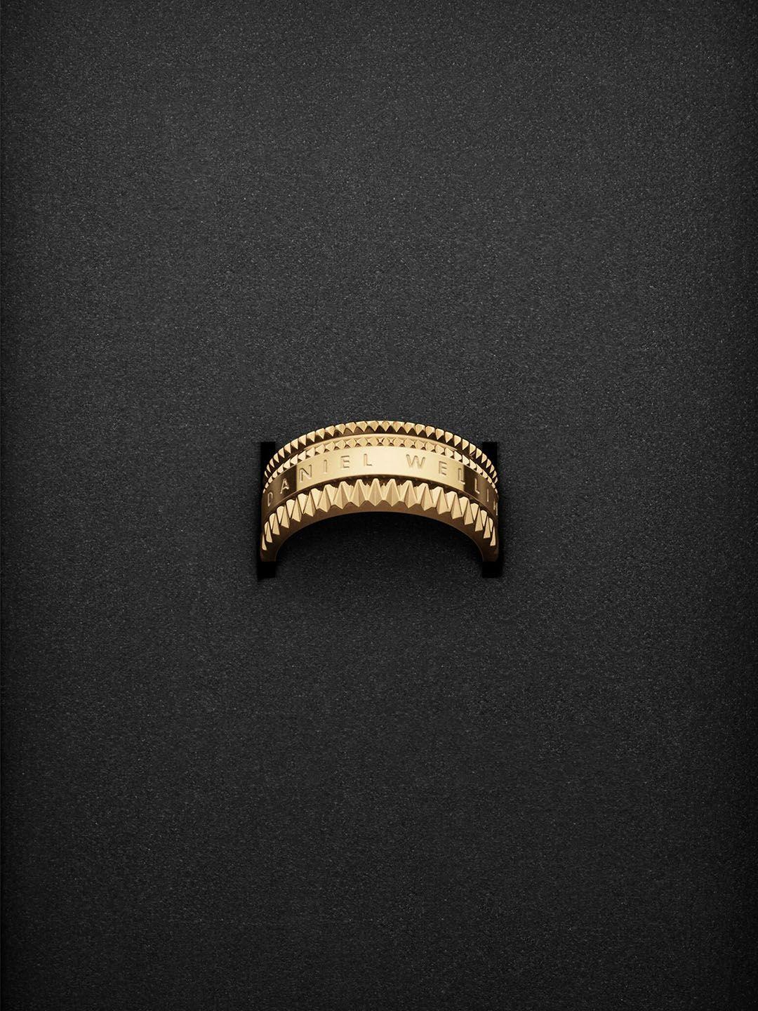 daniel wellington elevation women gold-plated elevation finger ring