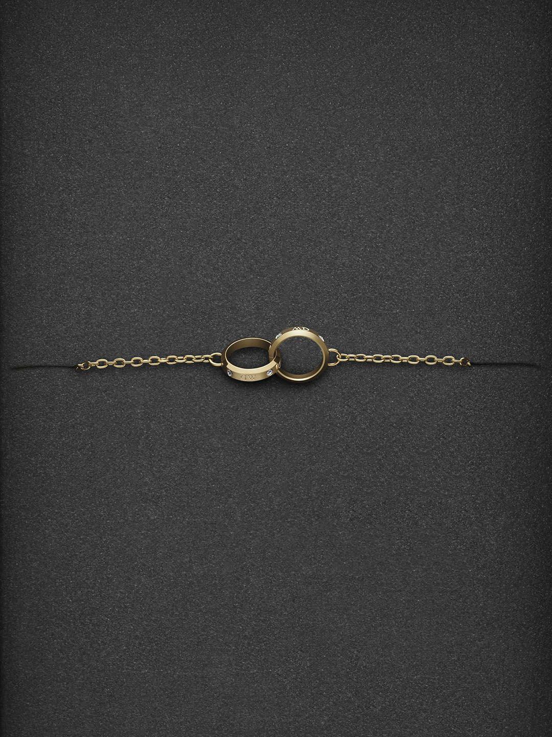 daniel wellington gold-plated charm bracelet
