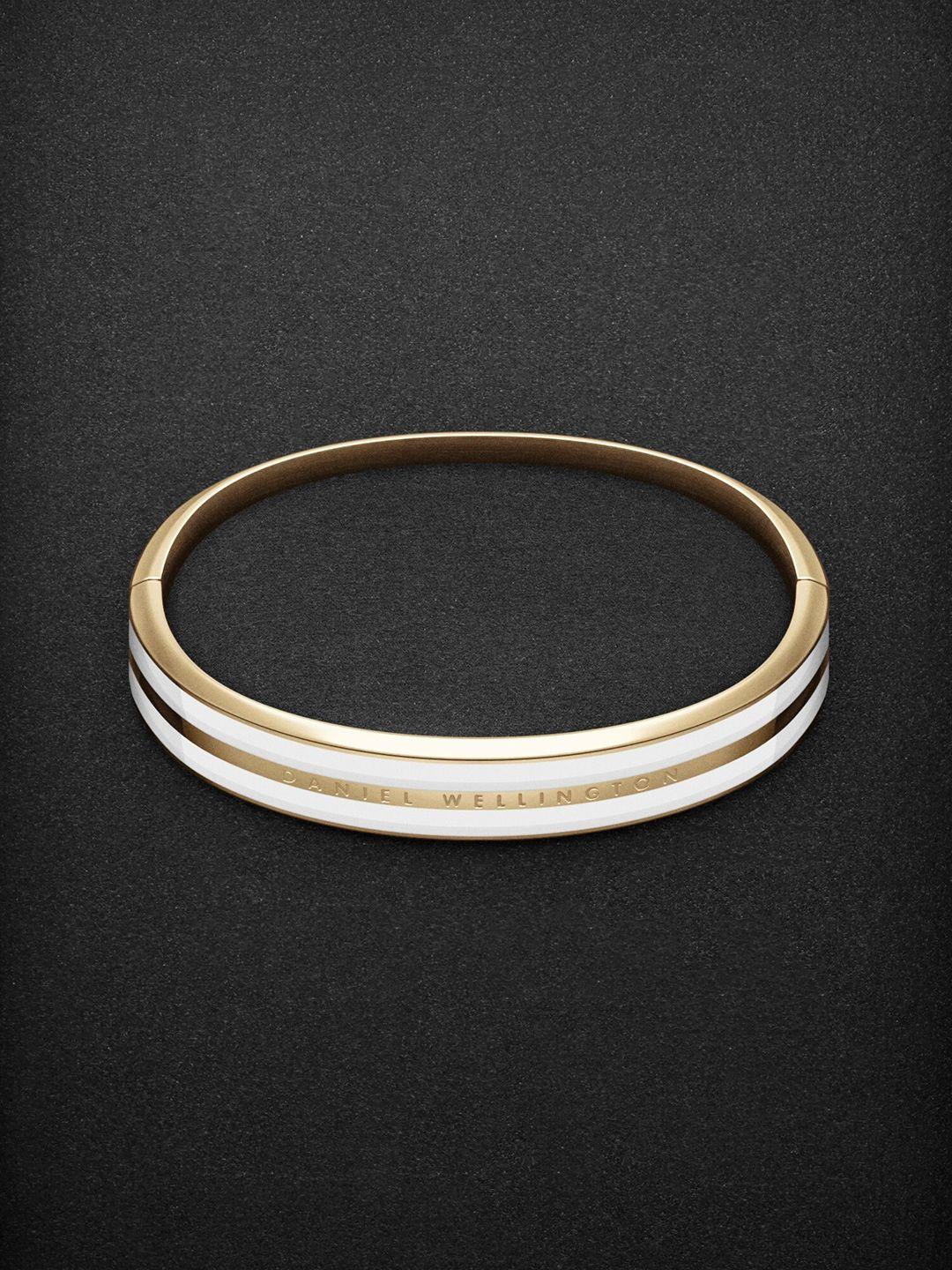 daniel wellington gold-plated cuff bracelet