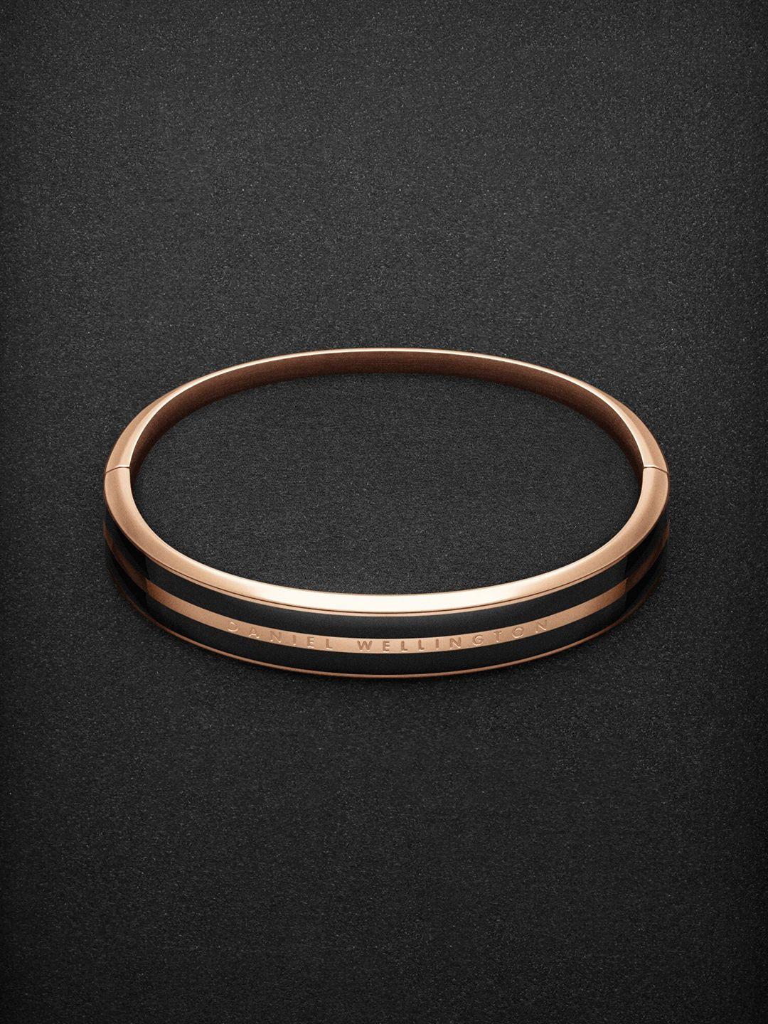 daniel wellington rose gold-plated cuff bracelet