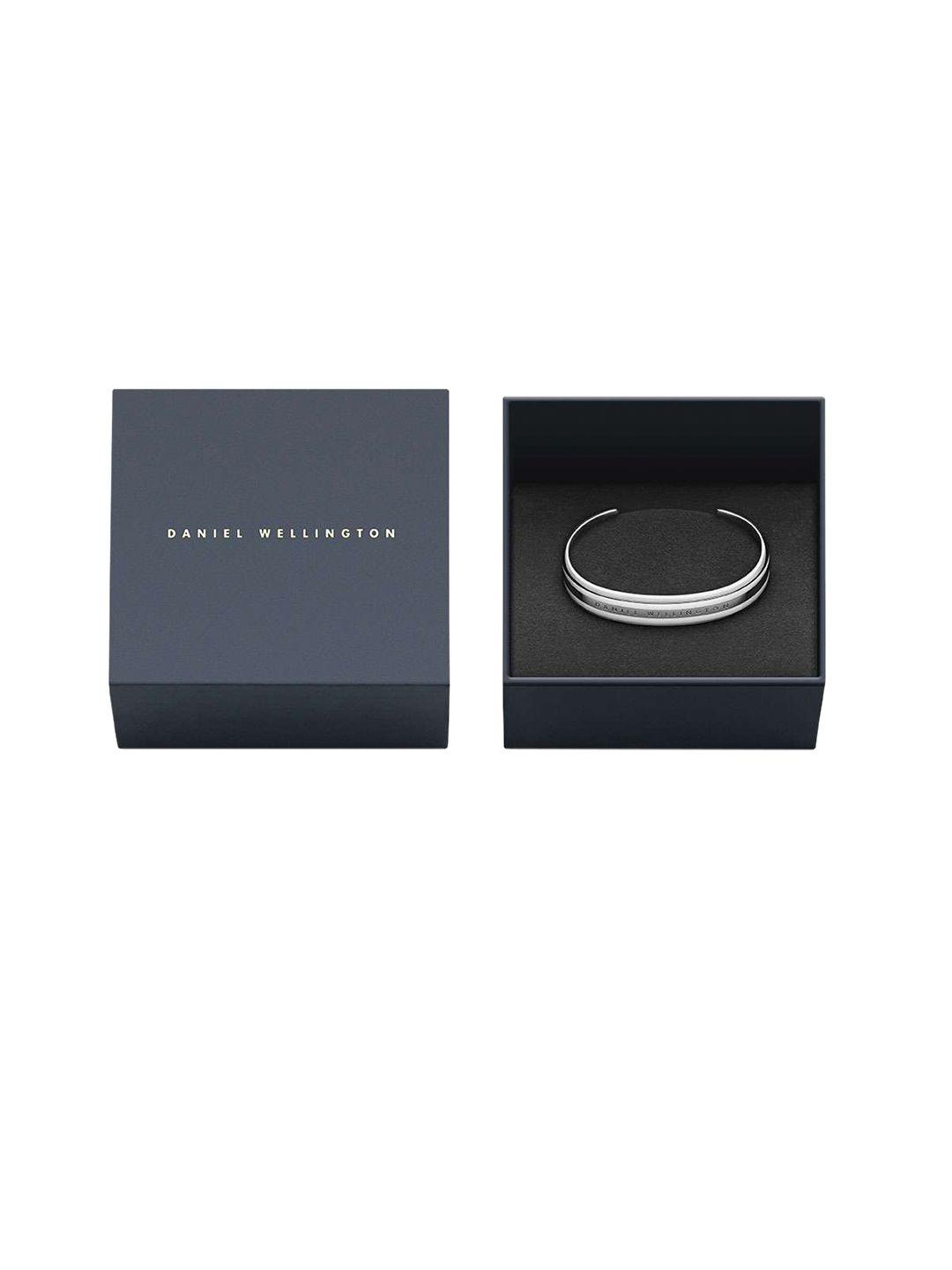 daniel wellington women classic bracelet satin white silver - small dw00400008