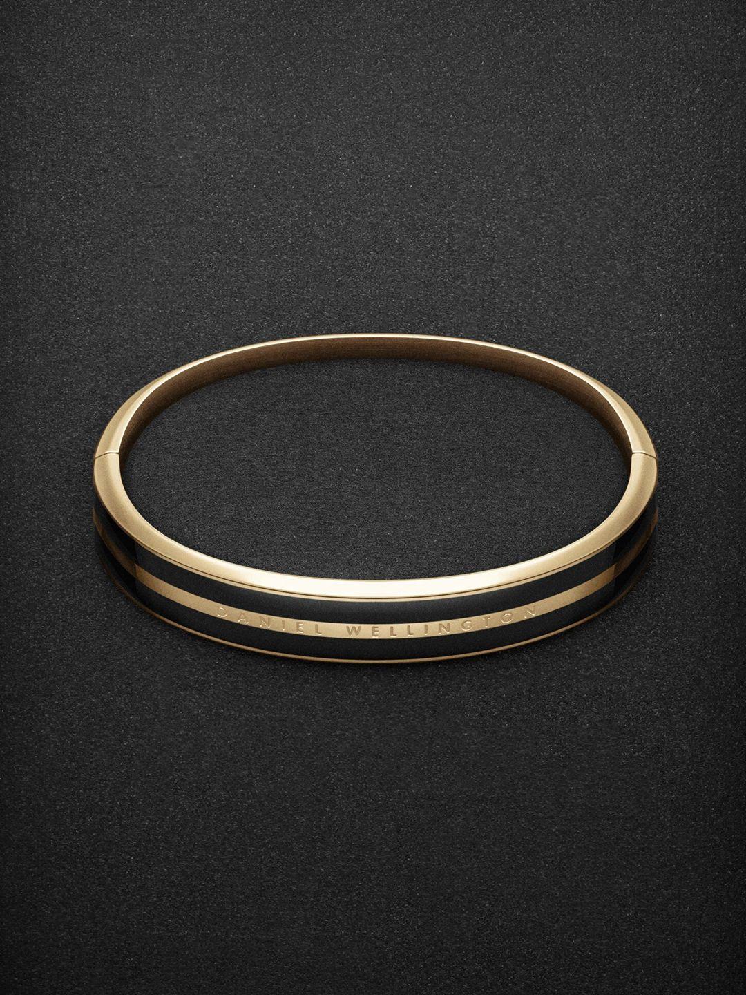 daniel wellington women gold-plated kada bracelet