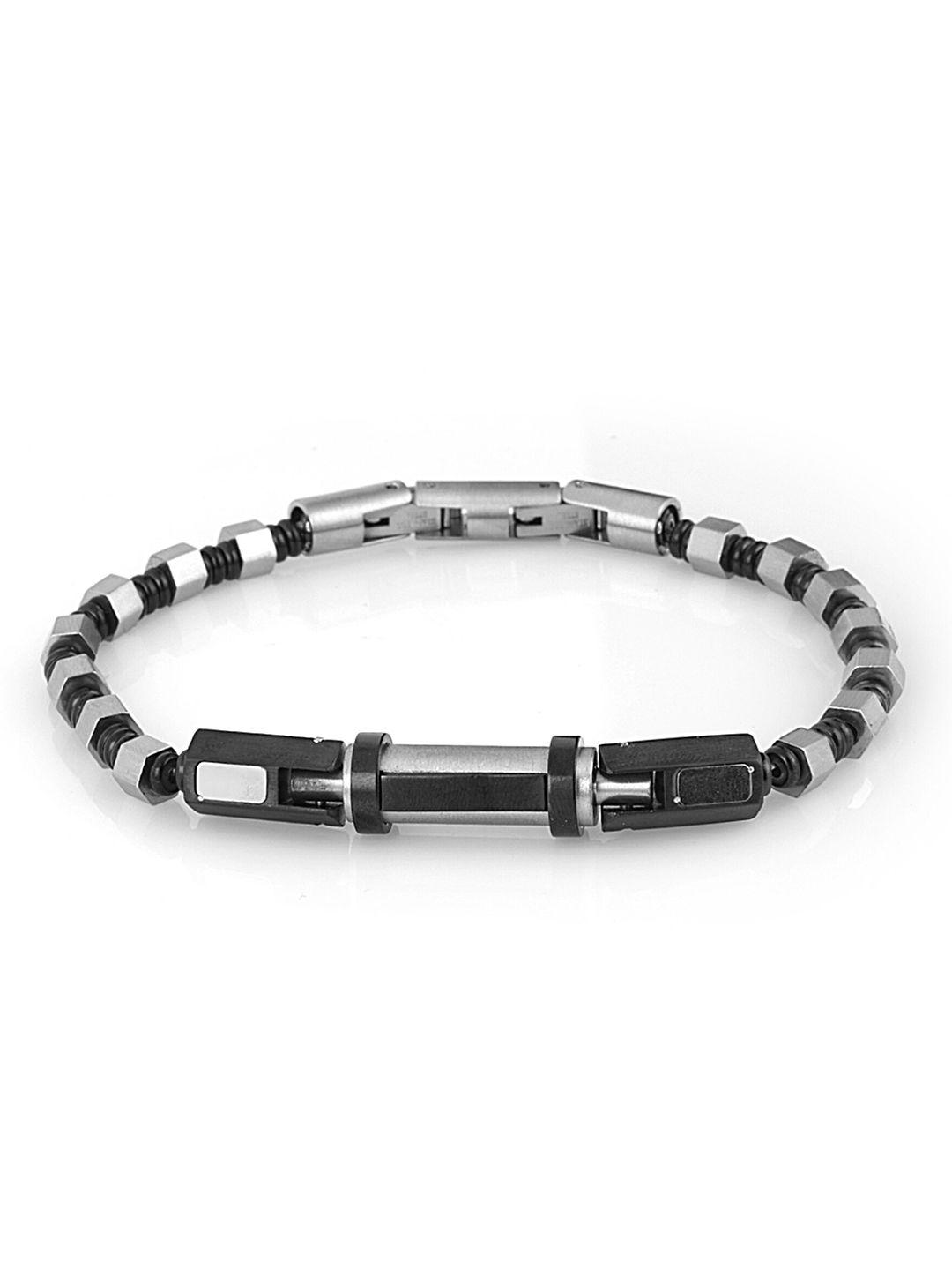 daniel klein men artificial beads wraparound bracelet