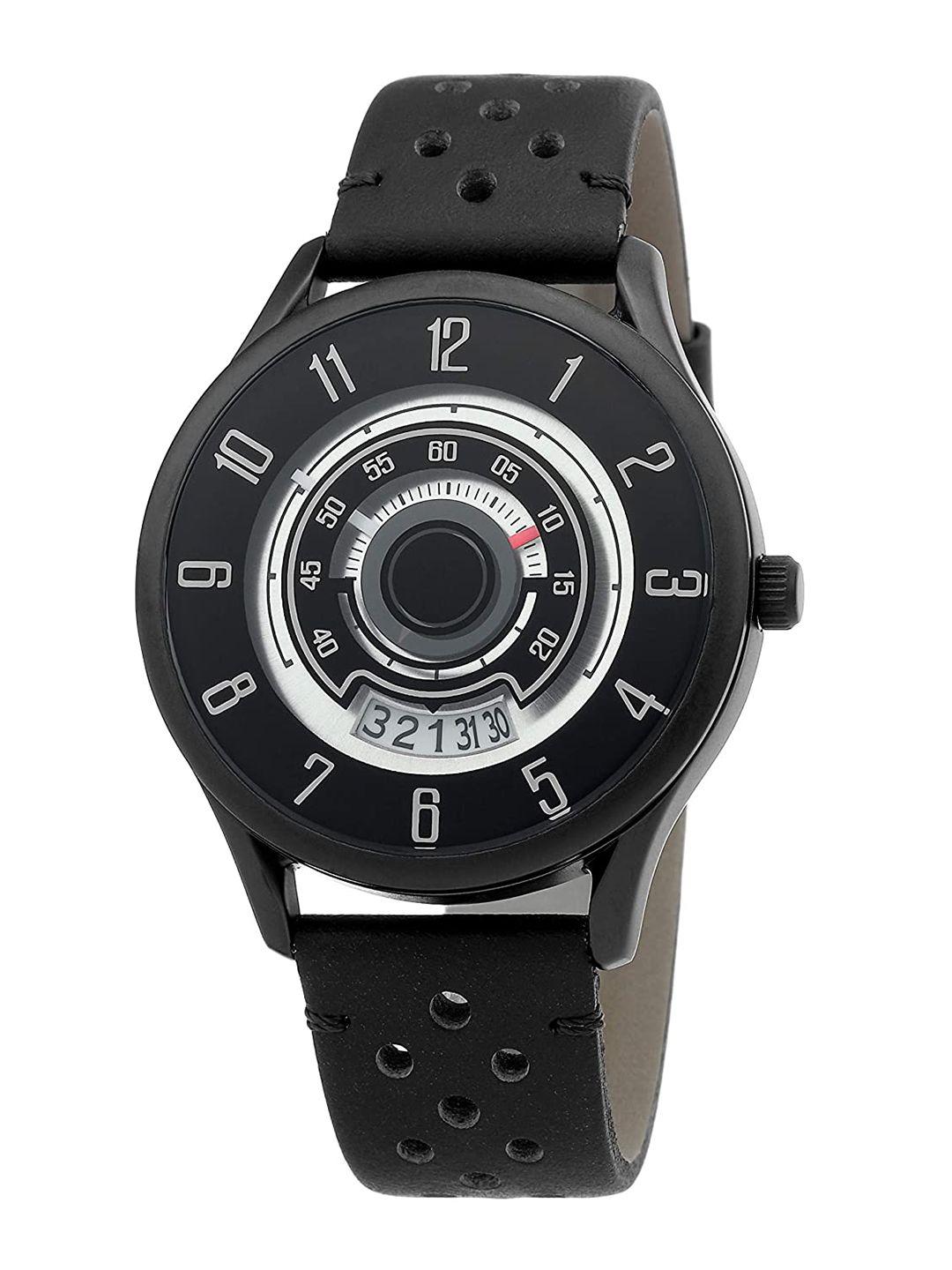 daniel klein men black analogue watch dk.1.12318-4